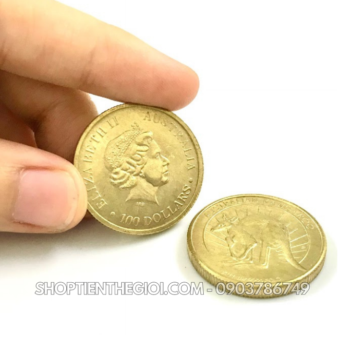 Xu lưu niệm 100 dollars Úc - SP005599 (Ảnh thật) 